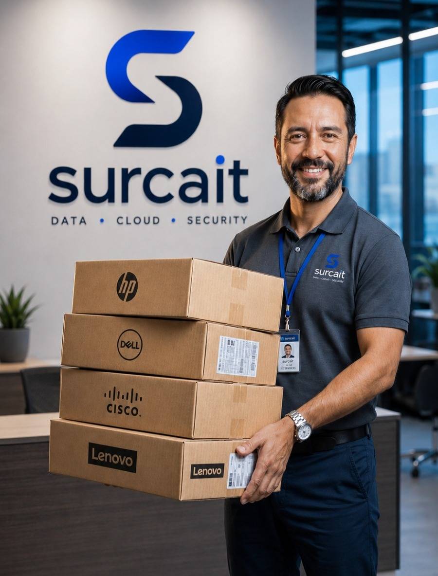 Hardware empresarial. Marcas que conoces, soporte que nos diferencia.